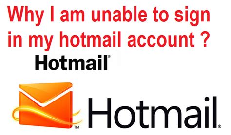 I am unable to sign in to my hotmail.com account.